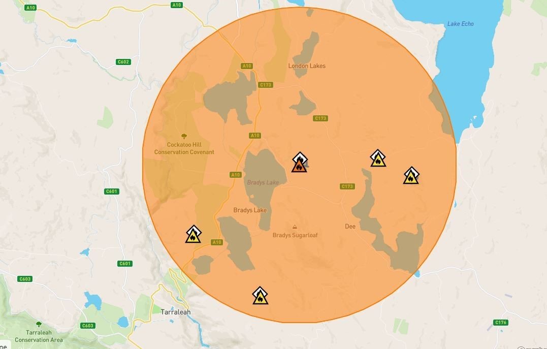 warnings in tasmania